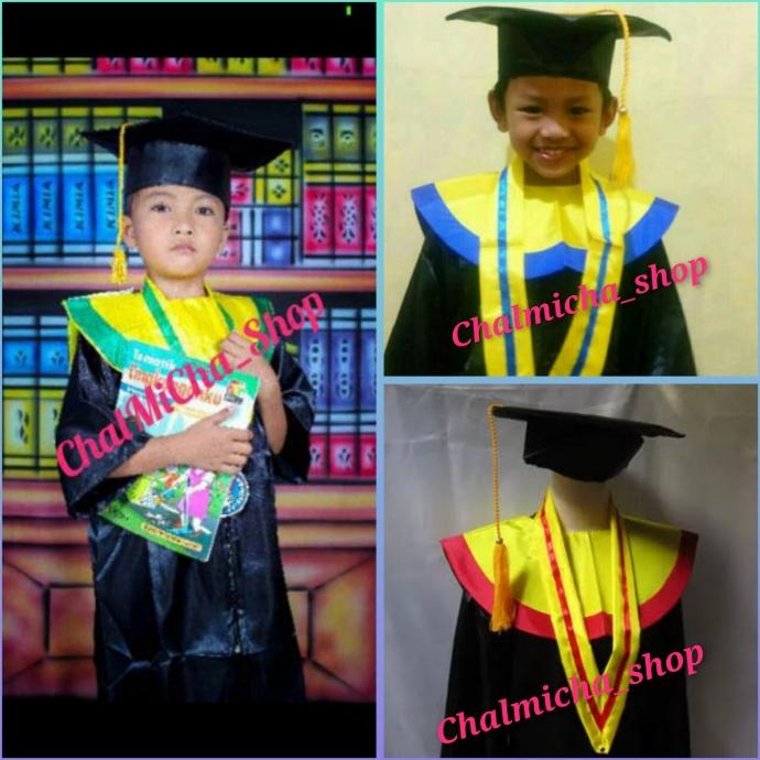 Baju Kostum Seragam Wisuda Toga Anak Paud-TK