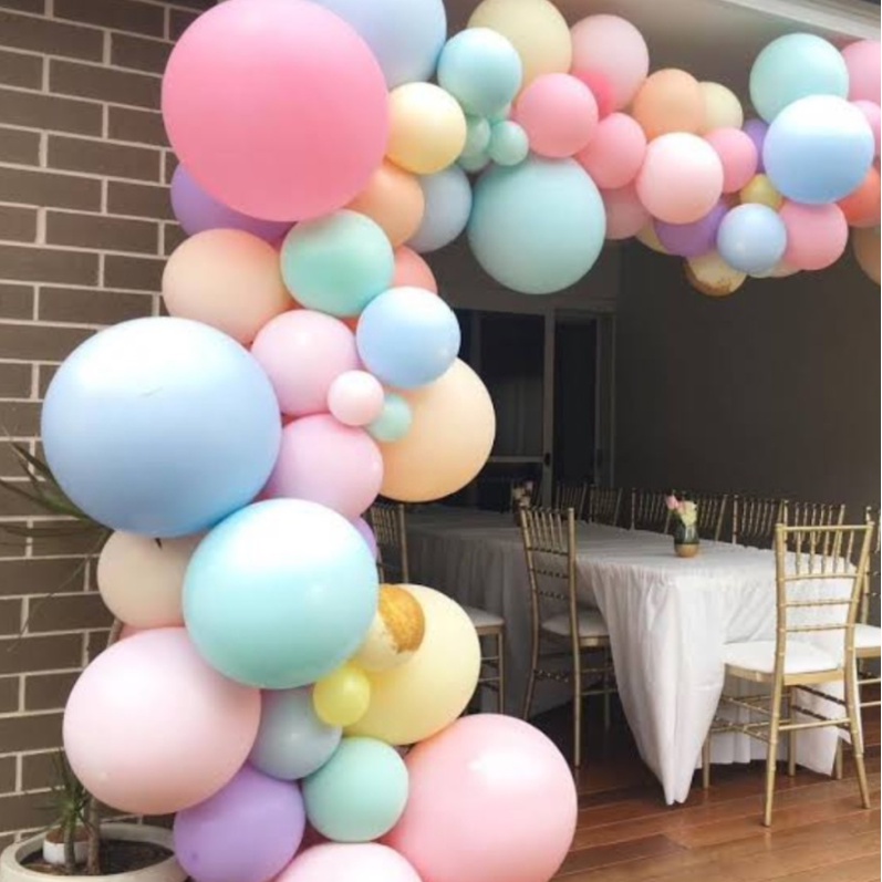 PA Balon latex Macaron Balon Pastel Tebal 5 Inch Balon Ulang Tahun Lateks Macaron Balon Ulang Tahun Pastel 12.7cm Ballon Chrome Dekorasi Murah SS173