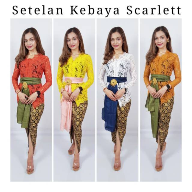 Kebaya Semi France Katun Scarlett