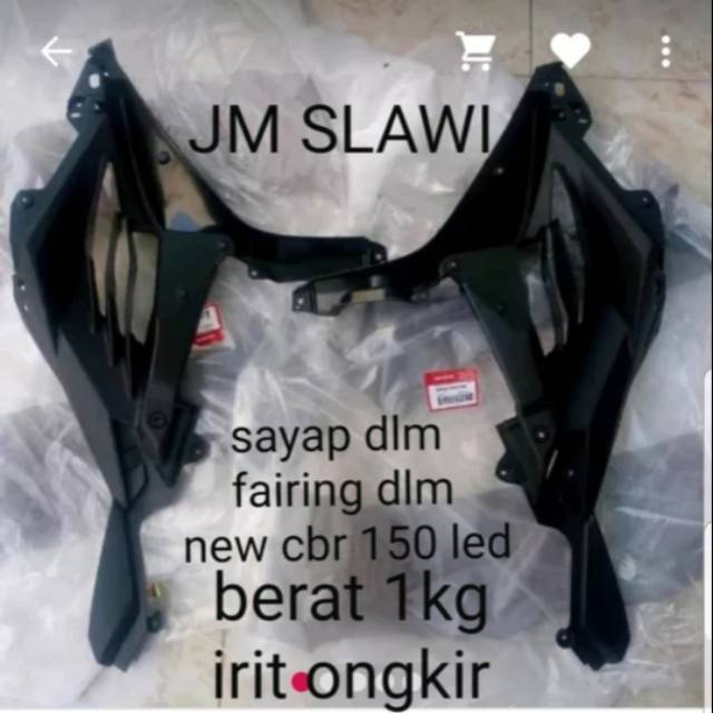 64330-K45-N40 cover fairing bagian dalam cowl inner harga 1pcs new cbr 150 k45G ori honda ahm