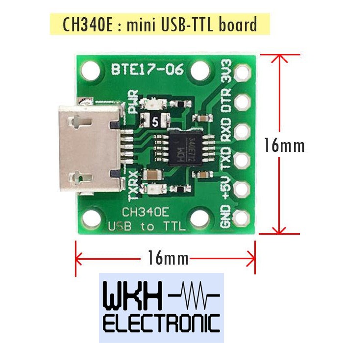 CH340E USB to TTL Modul CH340 CH 340 Converter Module USB TTL