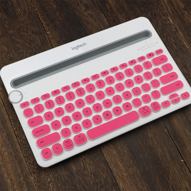 Cover Pelindung Keyboard Wireless Bahan Silikon Ultra Tipis Untuk Logitech K480