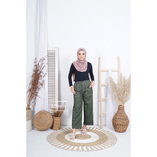 KULOT WANITA CARGO AMBER-Army