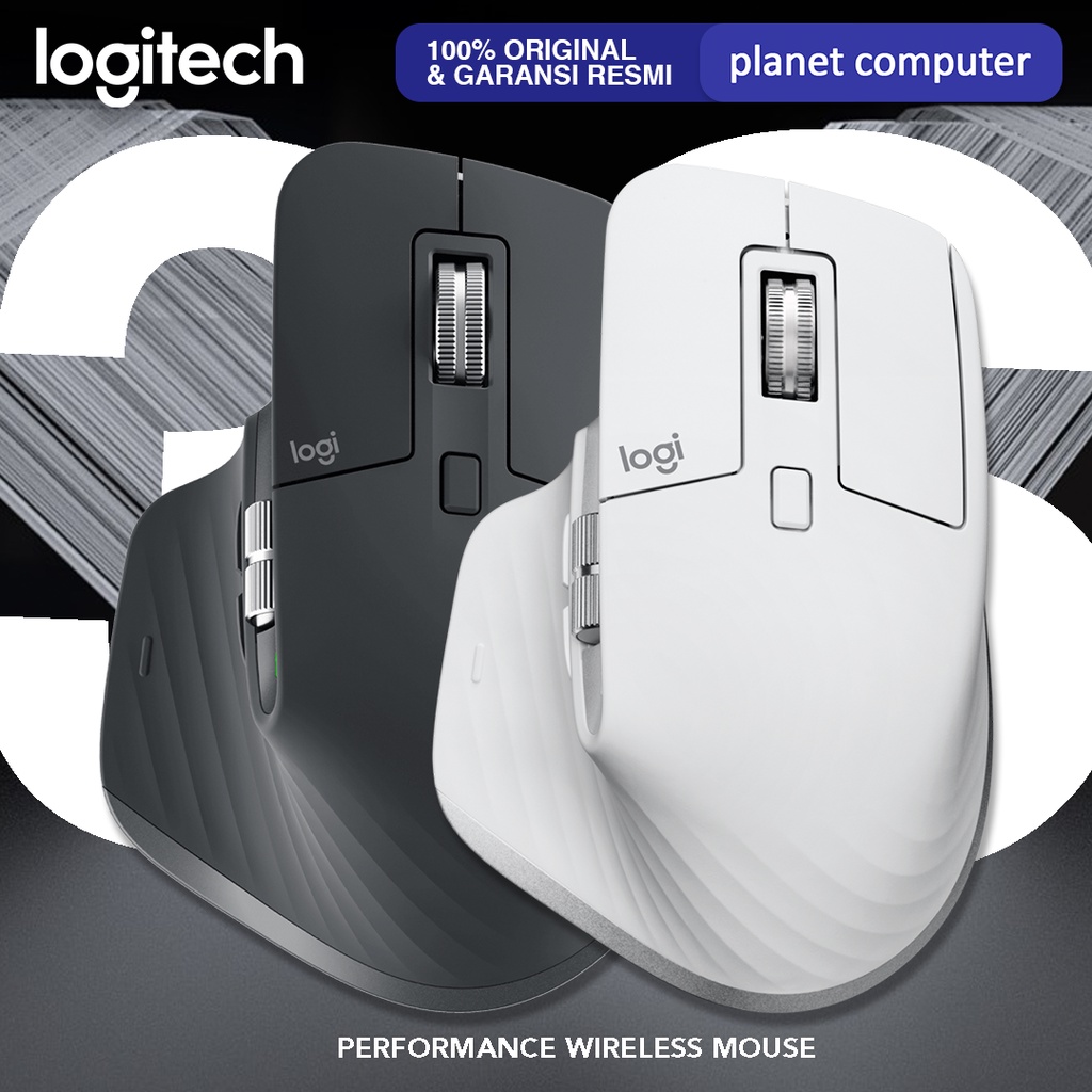 Logitech MX Master 3S Wireless Mouse Bluetooth Silent Quiet Click Ori