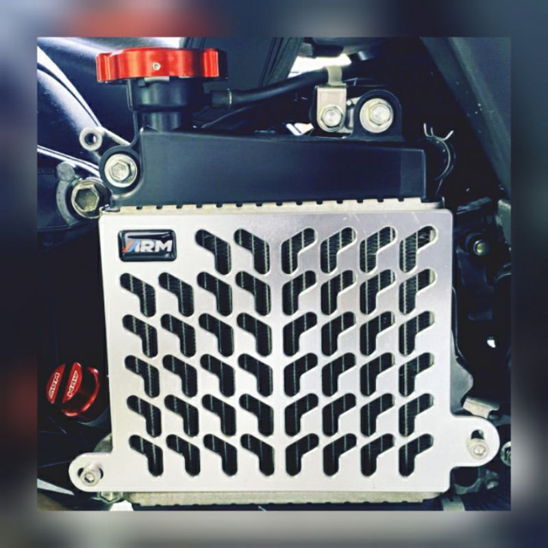 Cover tutup Radiator aluminium New Nmax 2015 - 2022 Aerox Old dan Connected 2021 Lexi Original ARM