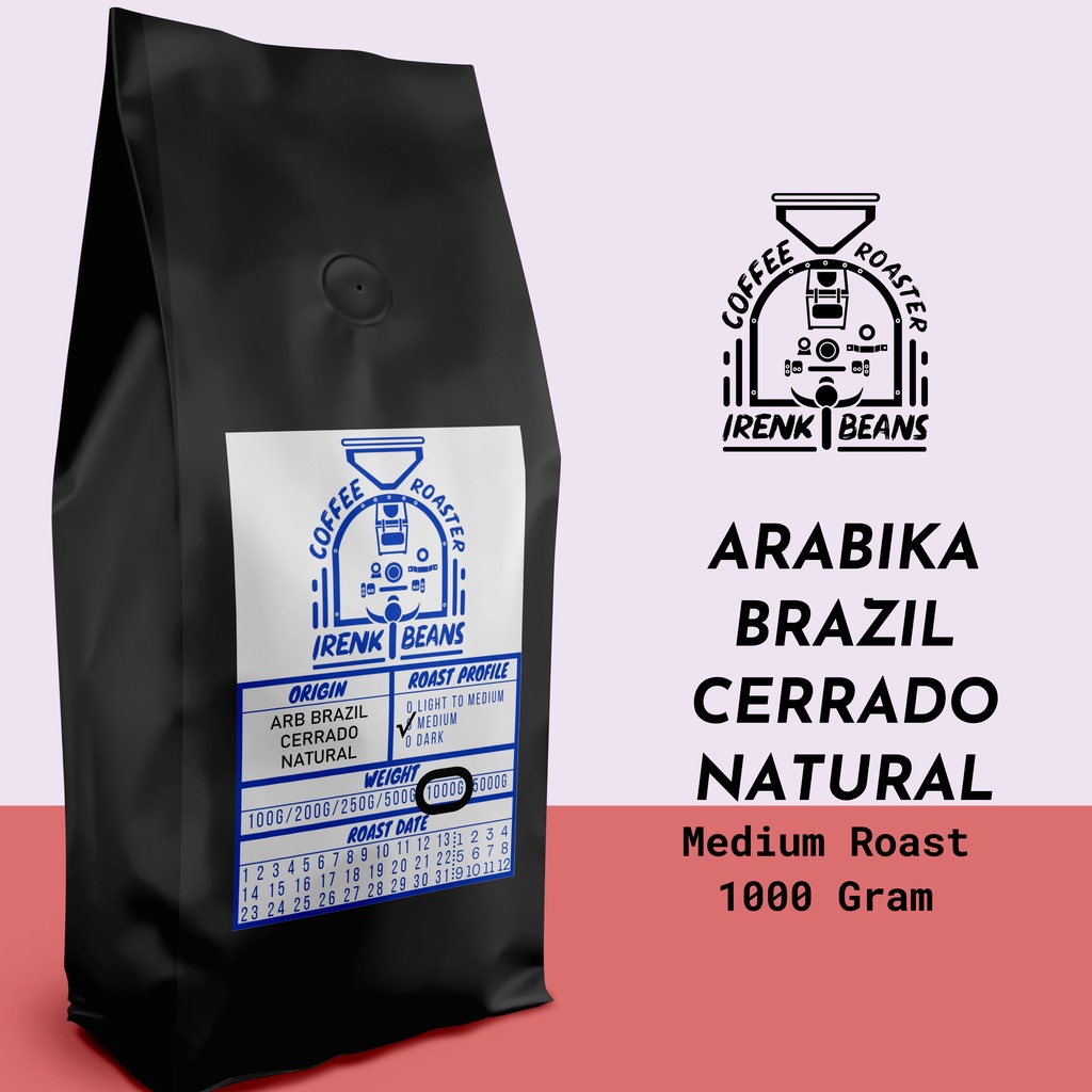 

Kopi Arabica Brazil Cerrado Natural 1000g Biji Bubuk