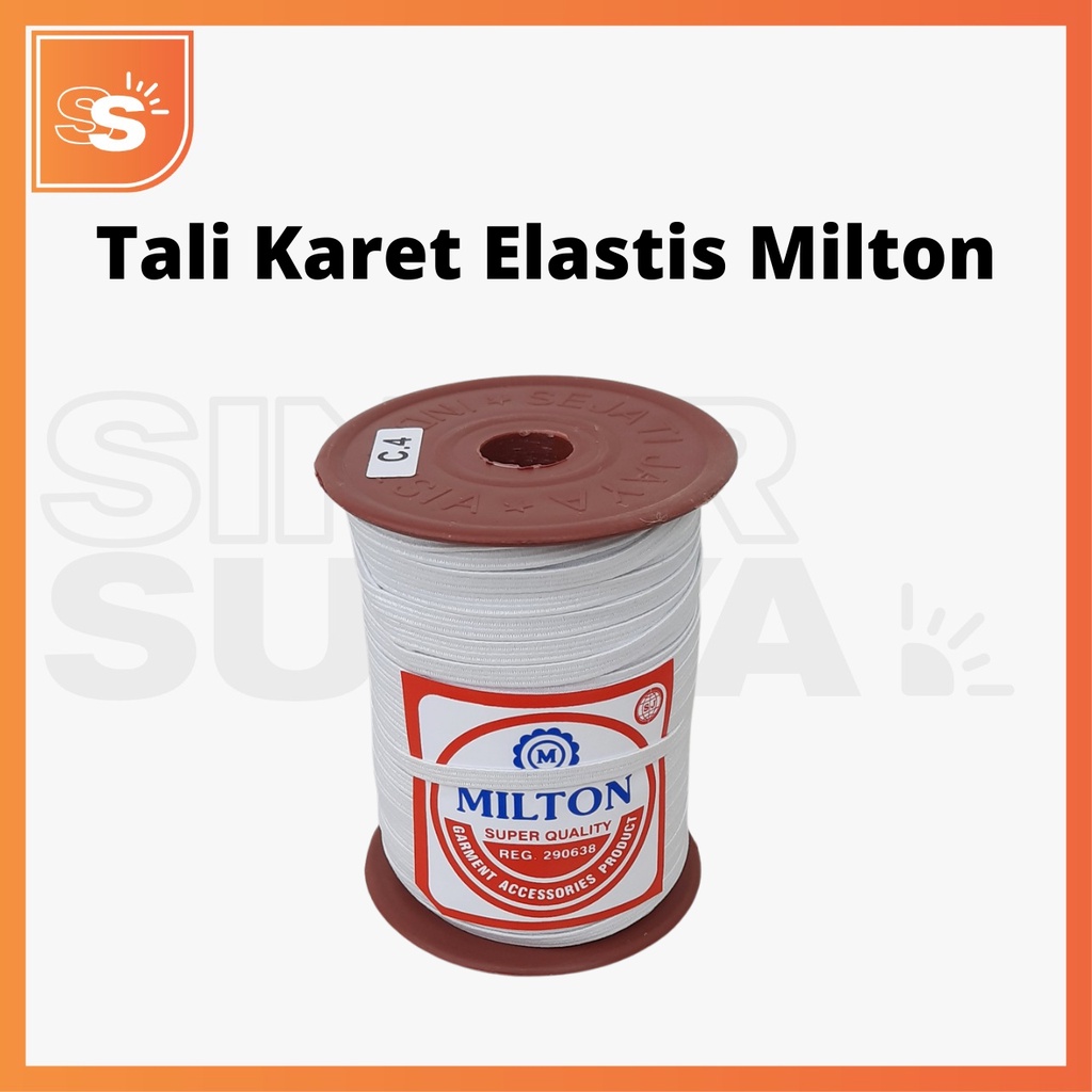 Tali Karet Elastis Milton C3 (3mm) &amp; C4 (4mm) / Karet Masker Milton