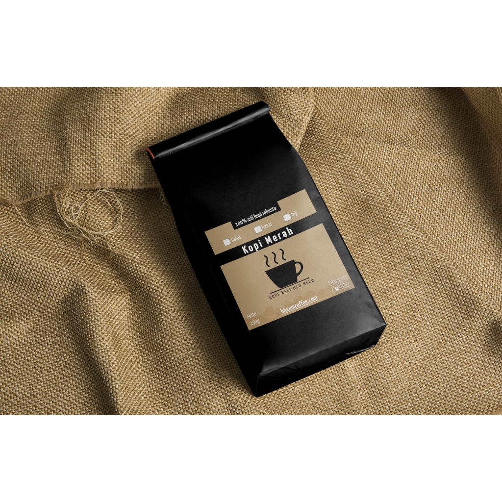 

Bubuk Kopi Murah - KOPI MERAH 1000GRAM - Kopi UluBelu - bheemcoffee
