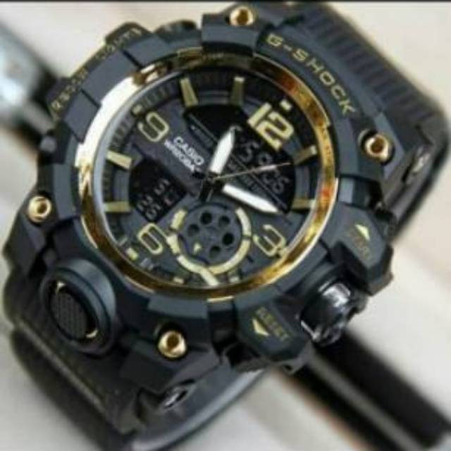 Jam Tangan Sport Casio Gshock GG1000 Water Resist Renang - Hitam Gold