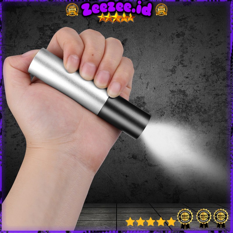 TaffLED LED Mini Flashlight USB Rechargerable Aluminium Body XPE - 3187