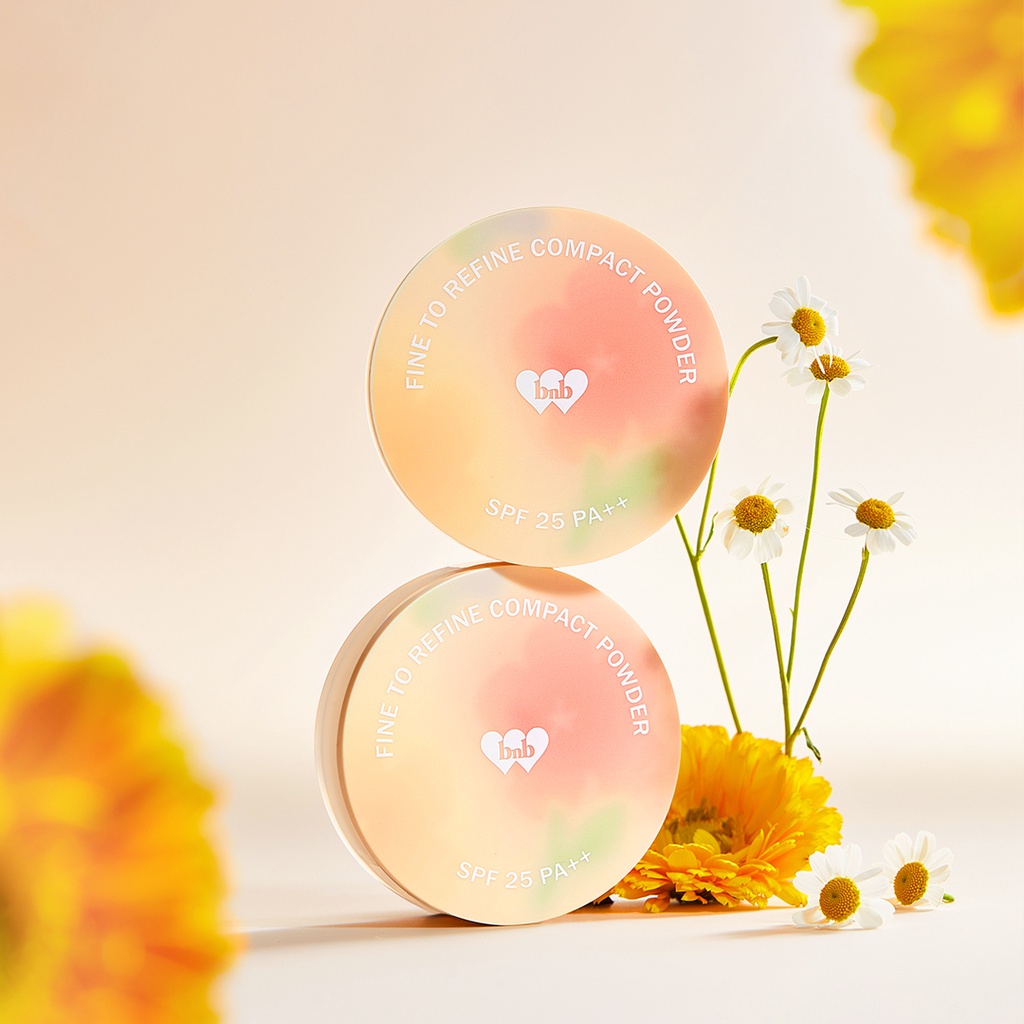 BNB Barenbliss Korean Bloomatte Fine to Refine Compact Powder 「24H oil control」Bedak Padat