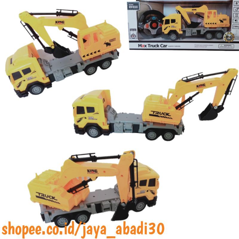 MAINAN MOBIL RC REMOTE CONTROL EXCAVATOR GARUK KUNING 3316