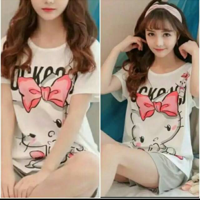 Piyama korea pendek /baju tidur Korea pendek