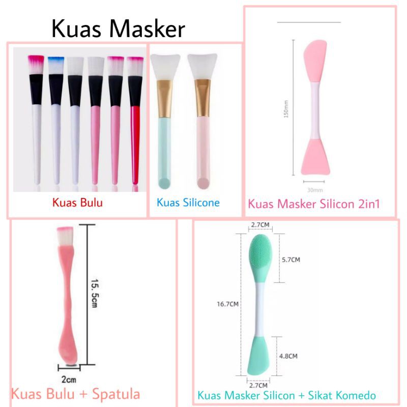 KUAS MASKER / Kuas Silikon / Spatula / Brush Silicone