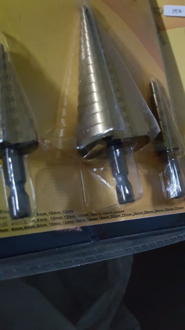 Amtec Hss Mata Bor Set 3 Pc 32 Mm Pagoda Multi Step Cone Drill