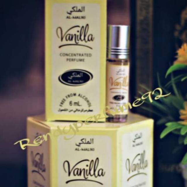 Parfum Arab AL MALIKI 6ml Roll On Non Alkohol Aroma Vanilla