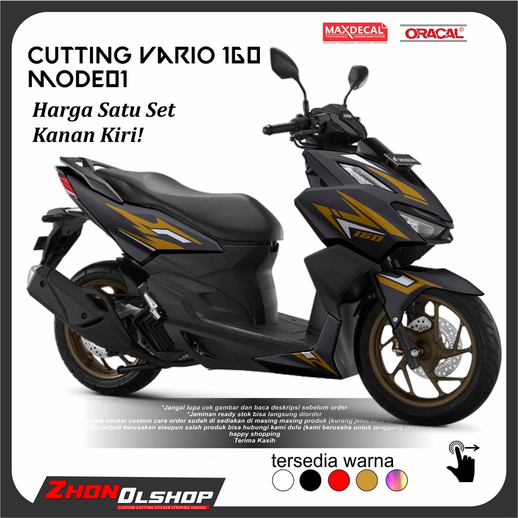 VN01 CUTTING STICKER VARIO NEW 160 2021-2022 STRIPING VARIASI VARIO NEW 160 STIKER VARIASI VARIO 160