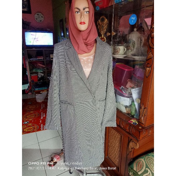 long blazer kotak like new