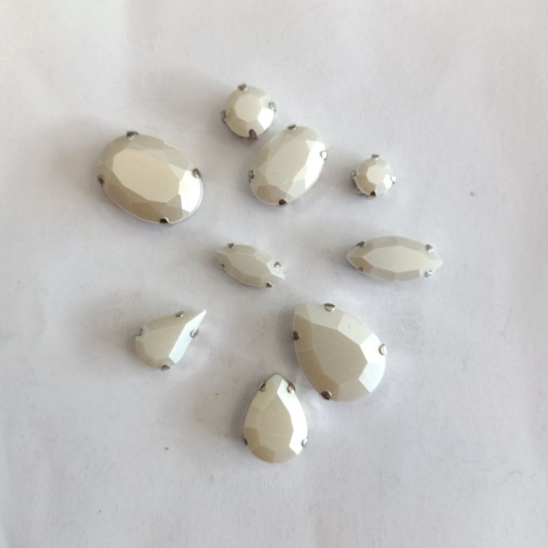 Cristal Cangkang Doff Permata Doff isi 12 pcs - Zalia Payet