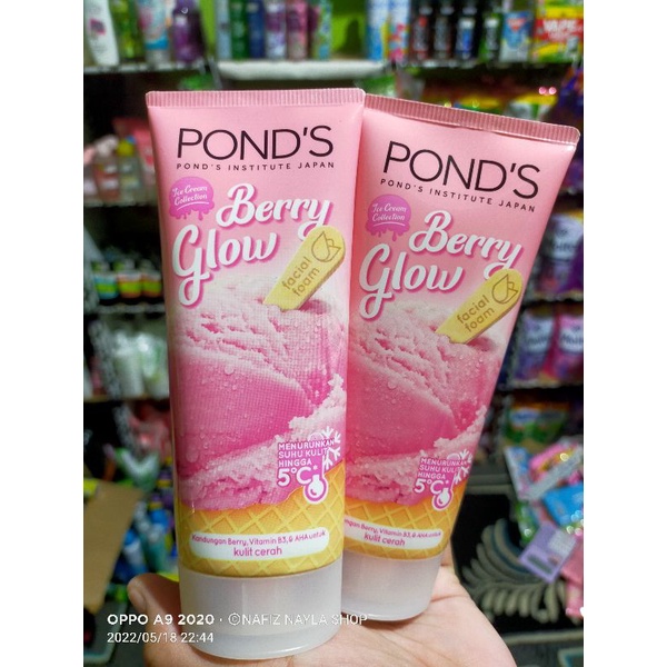 Ponds Facial Foam Berry Glow 90g