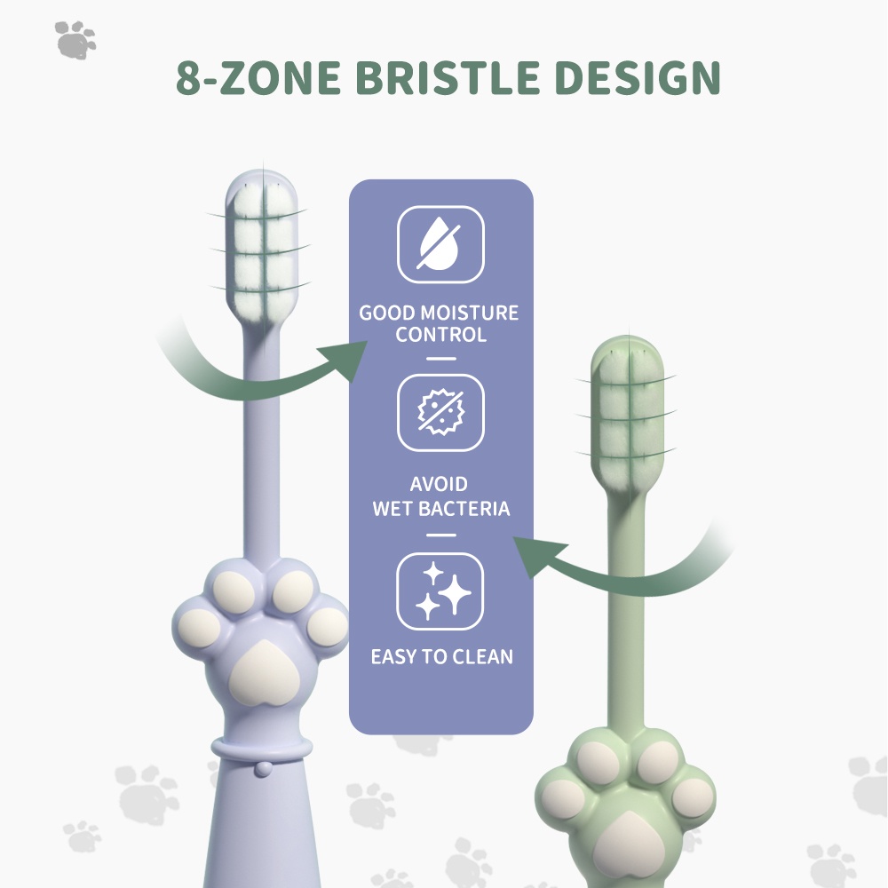 Alilo Kids Toothbrush / Sikat Gigi Anak / Feather Soft Silk / Cute Tooth Brush /  Cat Paw  Design