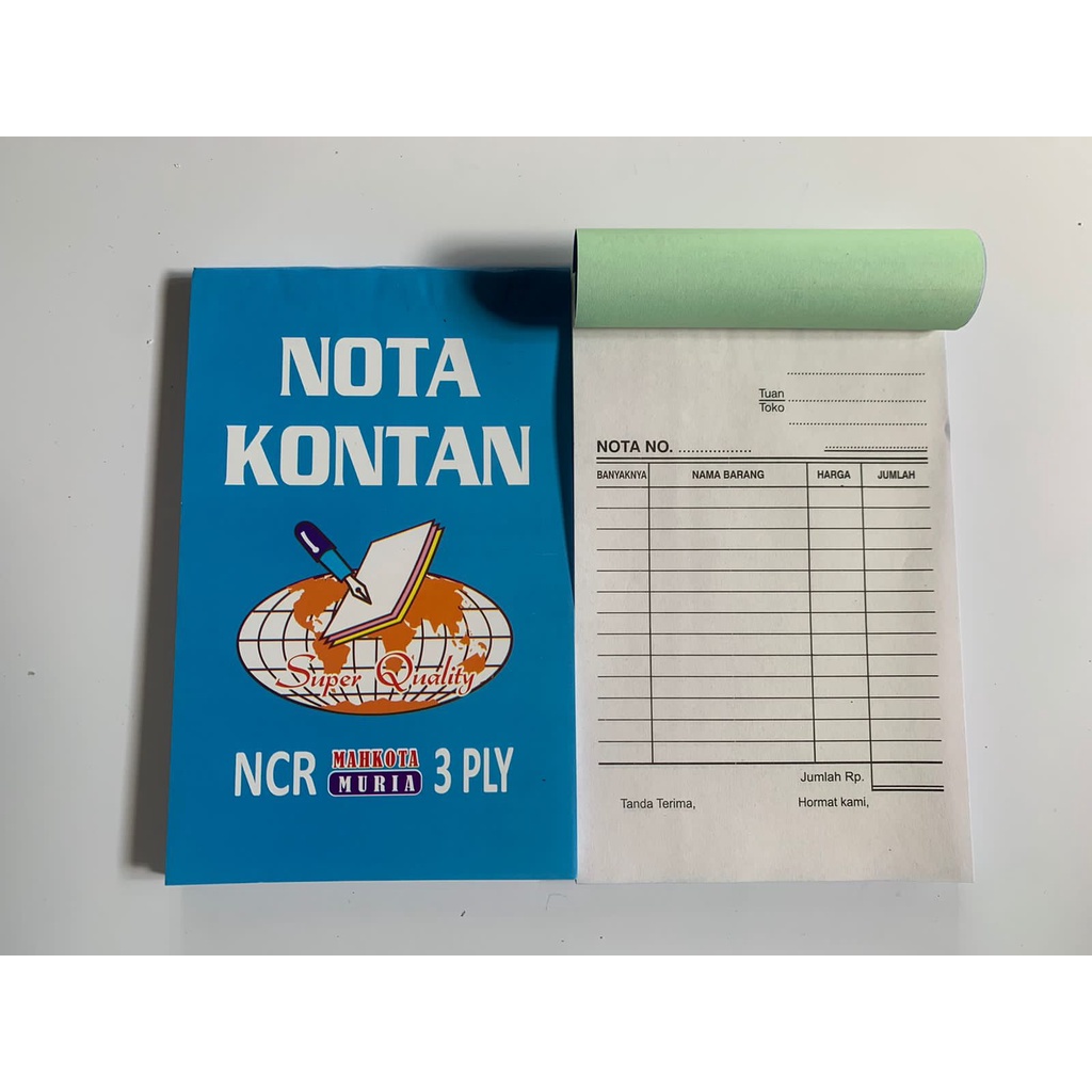 

nota rangkap 3 kecil, langsung tembus, nota ncr