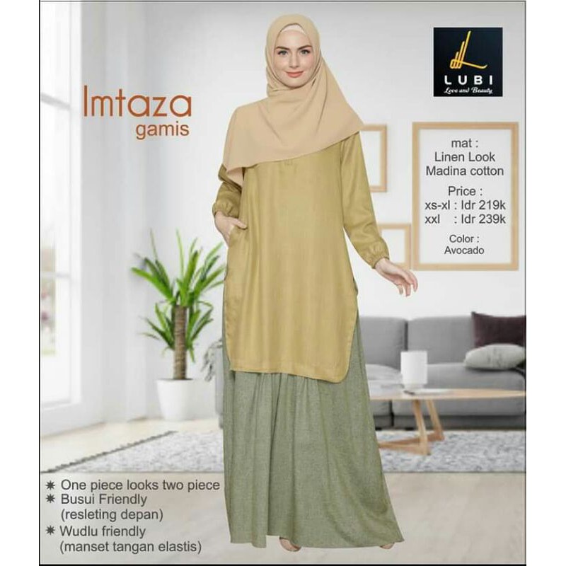 (COD) GAMIS LUBI IMTIZA GAMIS DEWASA TERBARU 2020 GAMIS PEREMPUAN MUSLIMAH GAMIS OOTD TERBARU 2020
