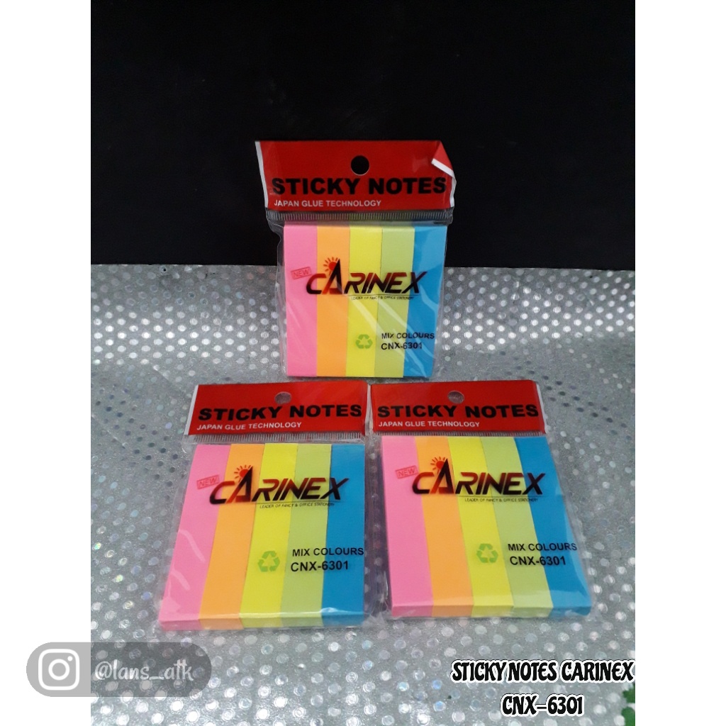 

STICKY NOTES CARINEX CNX-6301 MIX COLOURS (63019) memo