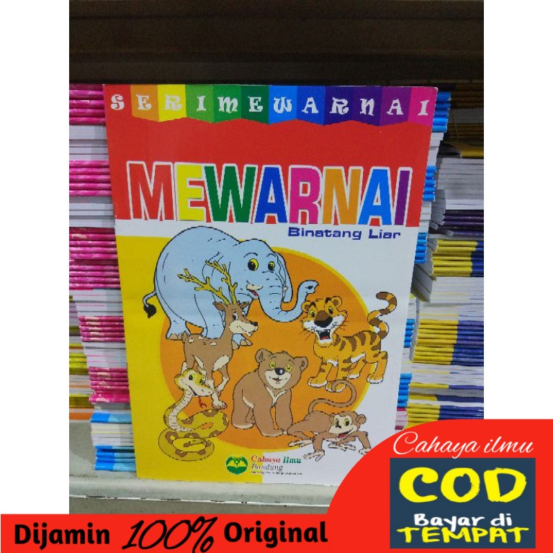 

mewarnai binatang Liar. kertas HvS putih ukuran16,5x24,5 cm