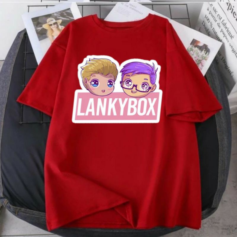 Best Seller Kaos Anak Dewasa Lanky Box Adam Justin Youtuber Terbaru