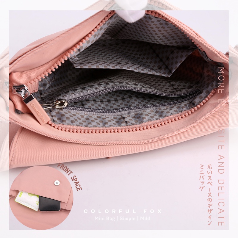 Tas Selempang Wanita COLORFUL FOX 0488 Sling Wanita Shoulder Bag Wanita Tas Anti Air WATCHKITE WKOS