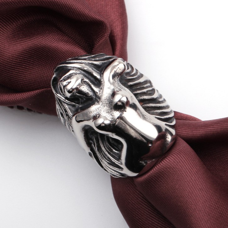 SEUSUK Vintage Fashion Men Gothic Punk Large Heavy Ring Angel Goddess Jewelry