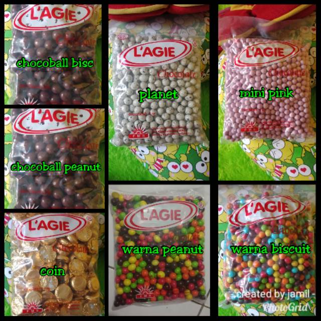 

Aneka cokelat merk lagie repack 500gr