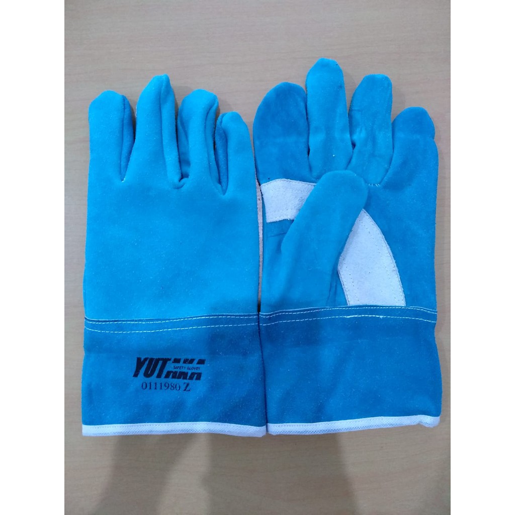 SARUNG TANGAN LAS YUTAKA 11INCH Bla Bla Warna Tosca