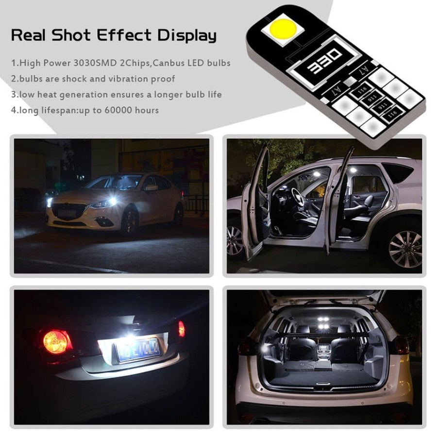 LED CANBUS BLACK W5W CANBUS BLACK T10 2 SISI LED SPEEDOMETER PLAT COB ADN.in