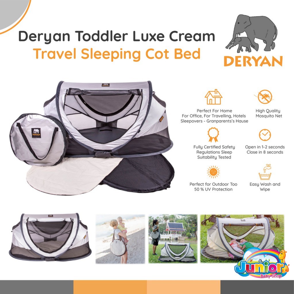 Deryan Toddler Luxe-Travel Sleeping Cot Bed