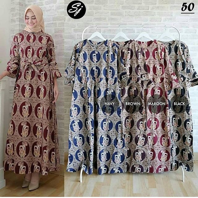 busana muslim / gamis gamis wayang 50 by SJ murah realpict