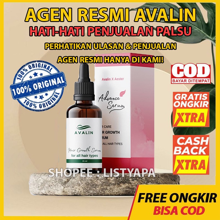 AVALIN SERUM PENYUBUR RAMBUT AVALIN BOOSTER HAIR GROWTH OIL PENUMBUH RAMBUT RONTOK ORIGINAL BPOM