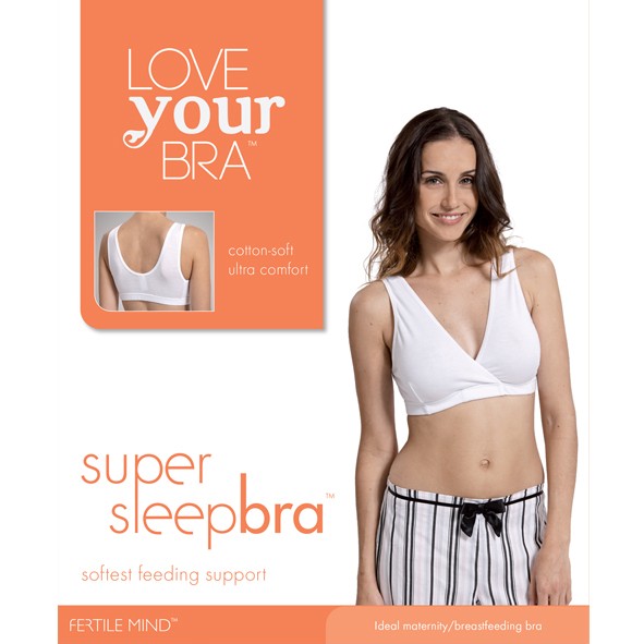 Fertile Mind Super Sleep Bra - White