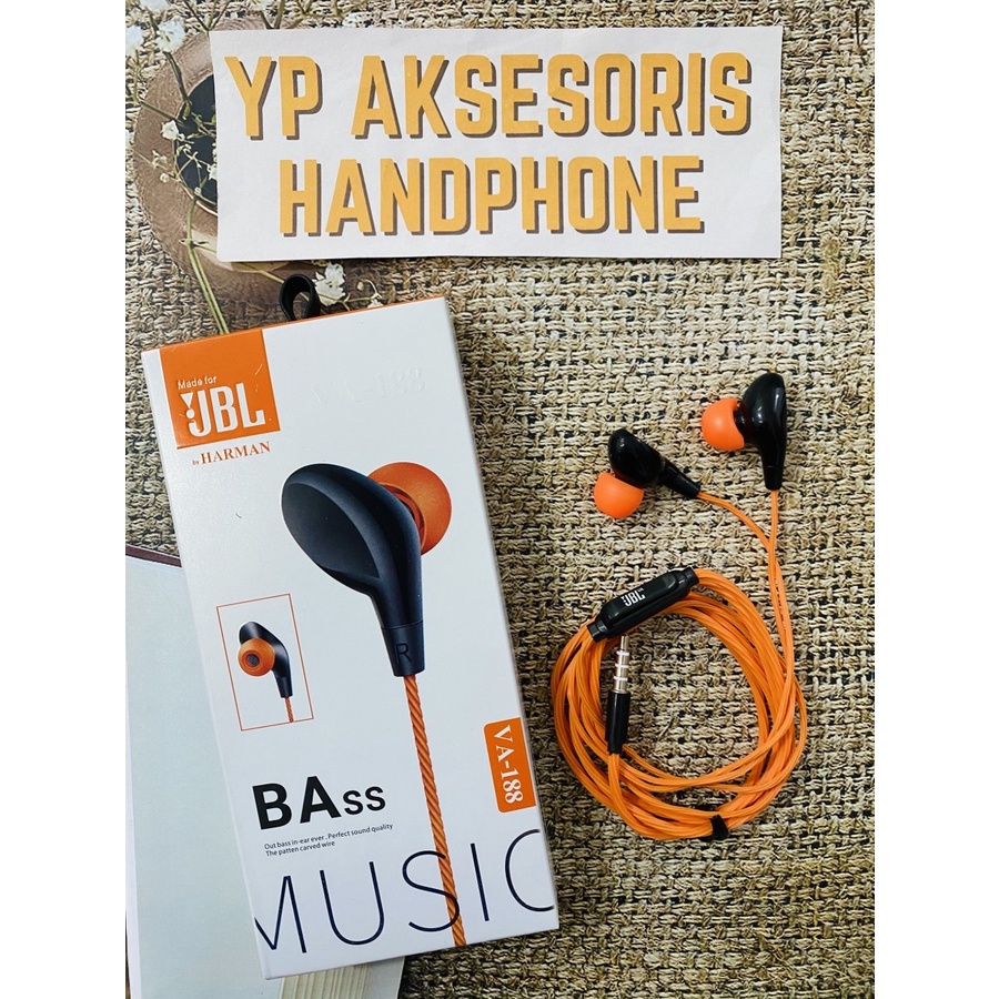 Headset JBL VA-188 Earphones Music Sound Pure Bass