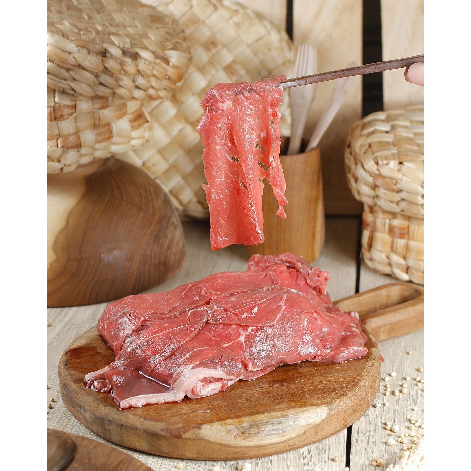 

Daging Sapi Import USA Beef Slice non Fat Halal Fresh 500g