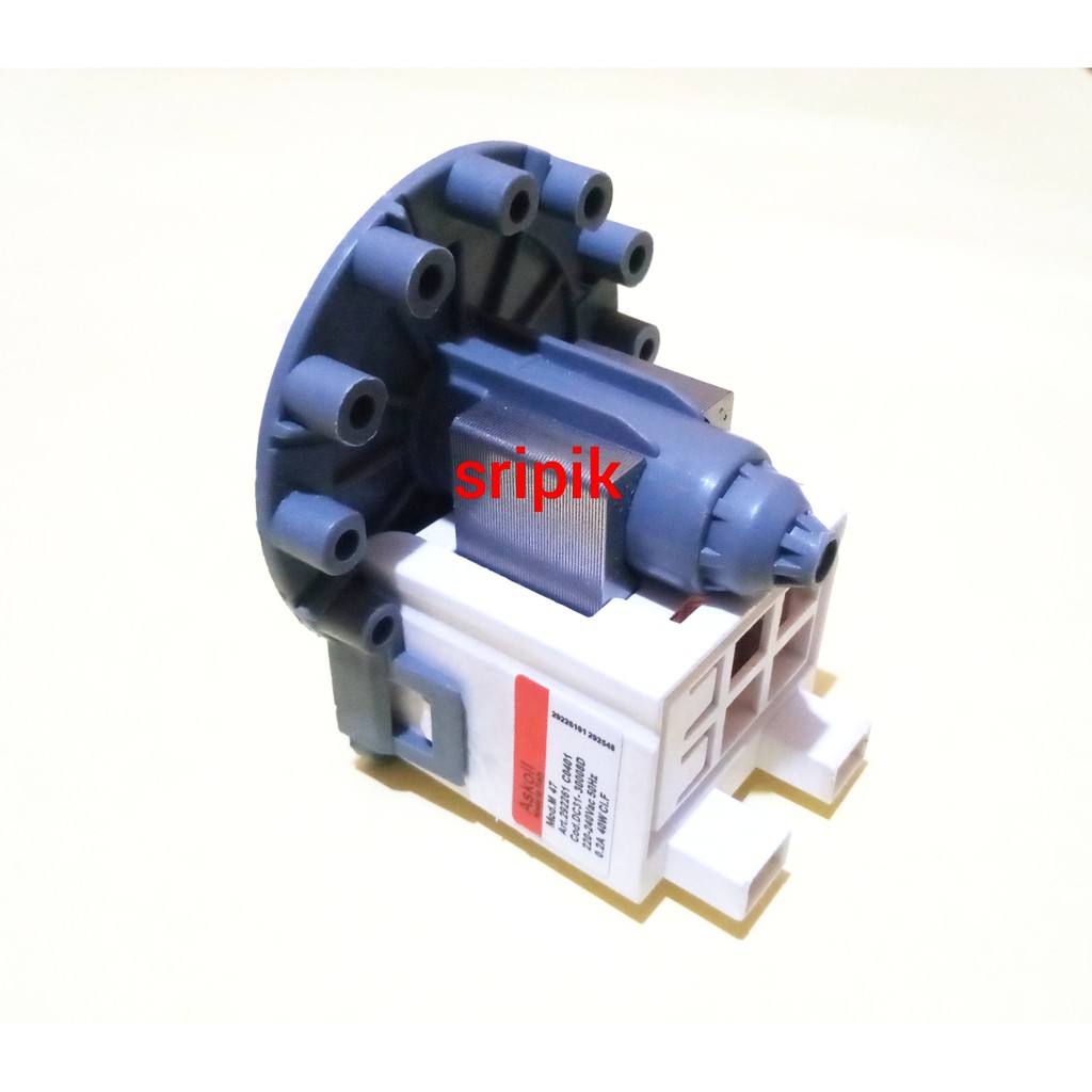 motor drain pump mesin cuci front loading universal electrolux LG Dll model baut