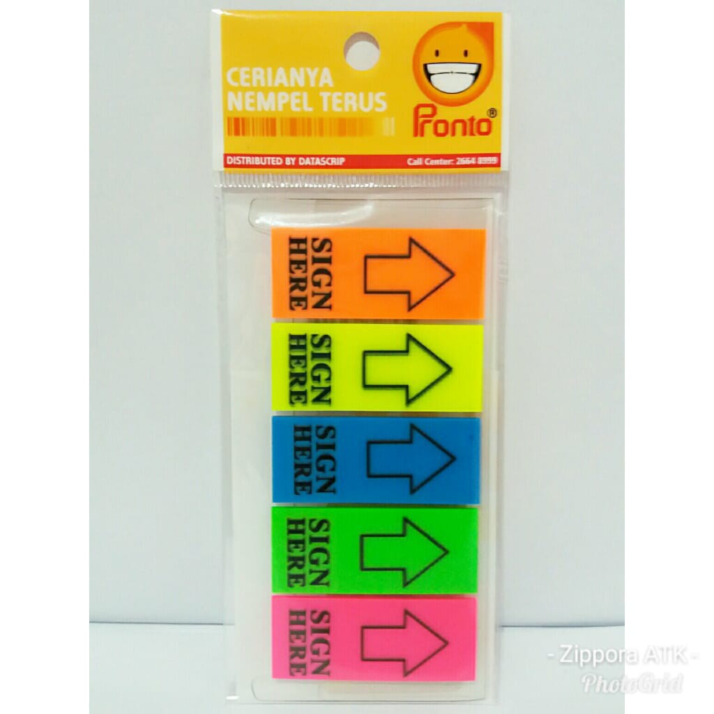 

Memo Stick It Post It Note Warna Warni Panah Sn Here PRONTO Top
