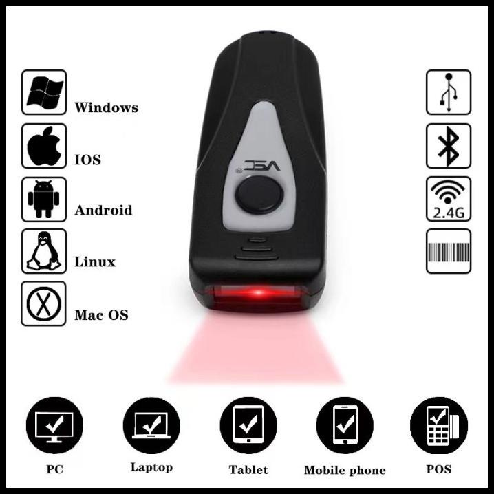 Barcode Scanner Vsc Bt-10 Bluetooth Setara Symcode - Portable Scanner