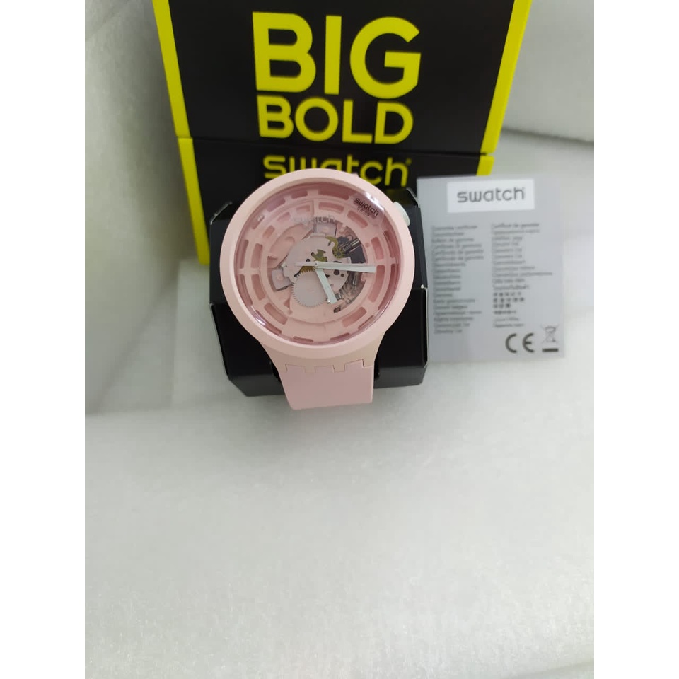 Jam Tangan Wanita Swatch SB03P100 Bioceramic Original