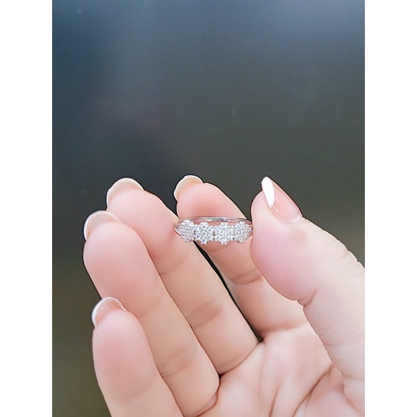 CINCIN PERAK WANITA ASLI 925 LAPIS MAS PUTIH #CINCIN SILVER 925 LAPIS MAS PUTIH