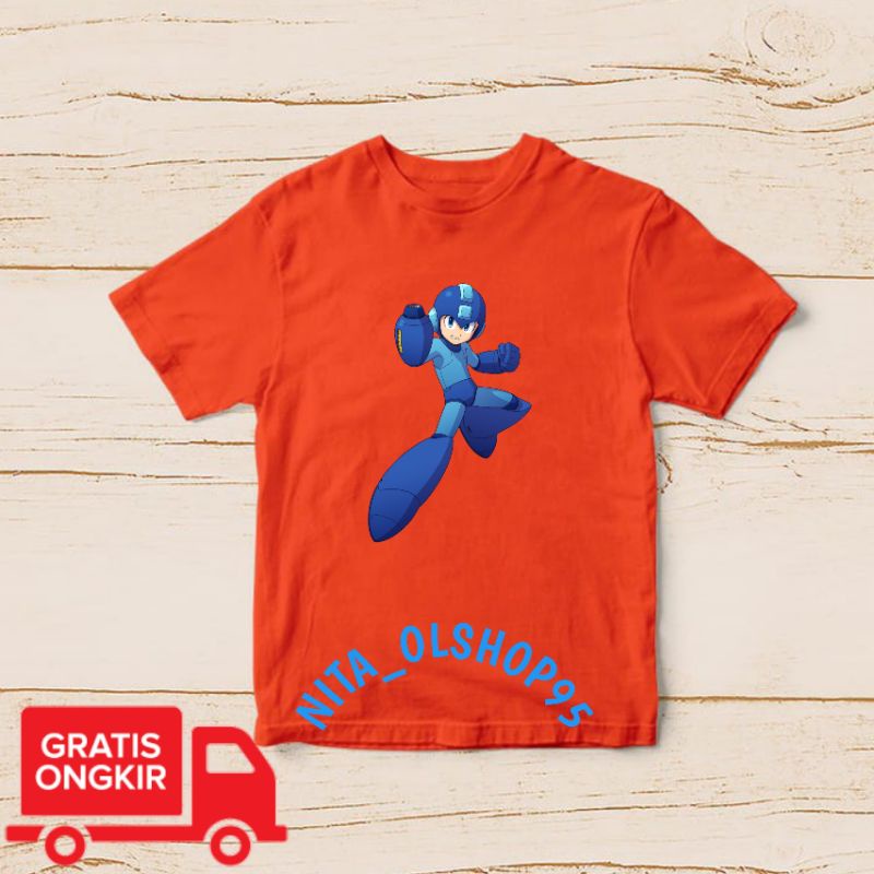 baju anak megaman Mega man , baju anak karakter