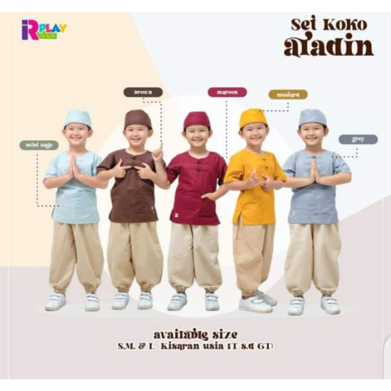 Irplay For Kids Setelan Koko Aladin 1-6th