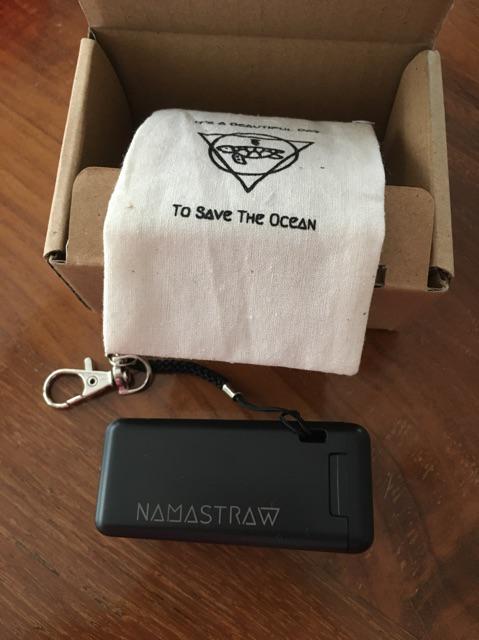 Akala Black By Namastraw foldable Stainless Straw / Sedotan Lipat