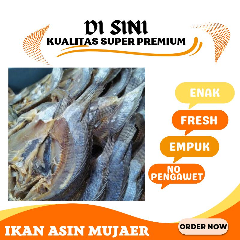 

Ikan Asin mujaer 1 kg Kualitas Super Premium by Sayuran Segar Garut